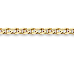 14K Gold 4.5mm Mariner Bracelet