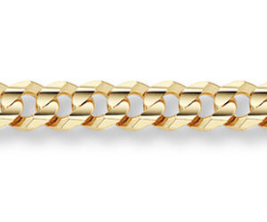 14K Gold 8mm Curb Bracelet