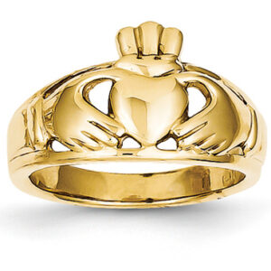 14K Gold Claddagh Ring