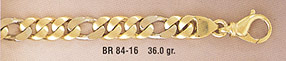 14K Gold Hand-Made Figaro Link Design Bracelet