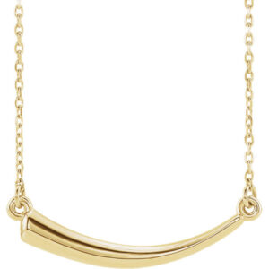 14K Gold Horn Necklace