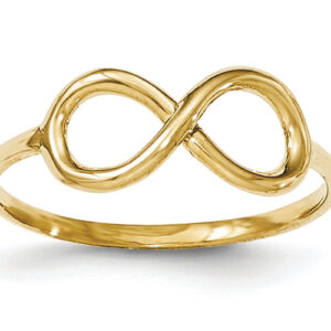 14K Gold Infinity Symbol Ring