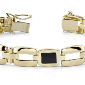 14K Gold Ladie's Onyx Bracelet