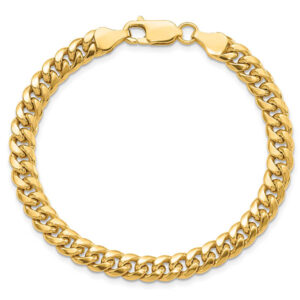 14K Gold Lighterweight 6mm Miami Cuban Link Bracelet