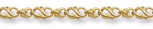 14K Gold Paisley Bracelet