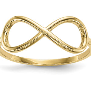 14K Gold Polished Infinity Ring