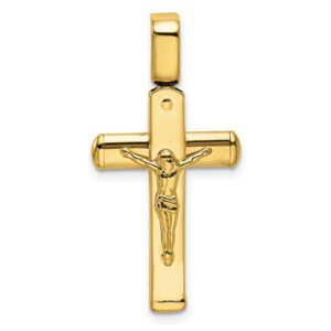 14K Italian Gold Crucifix Pendant