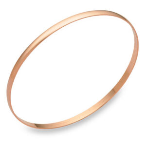 14K Rose Gold Bangle Bracelet in 2mm