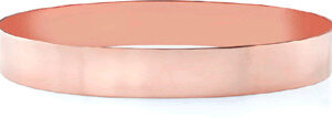 14K Rose Gold Flat Bangle Bracelet, 11mm (7/16")