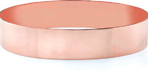 14K Rose Gold Flat Bangle Bracelet, 15mm (5/8")