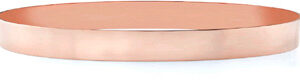 14K Rose Gold Flat Bangle Bracelet, 7mm (Just over 1/4")