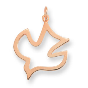 14K Rose Gold Holy Spirit Dove Pendant