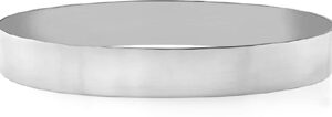 14K White Gold Flat Bangle Bracelet, 11mm (7/16")