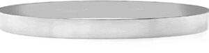 14K White Gold Flat Bangle Bracelet, 6mm (1/4")