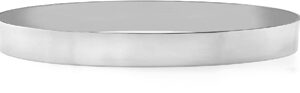 14K White Gold Flat Bangle Bracelet, 8mm (5/16")