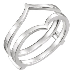 14K White Gold Ring Guard