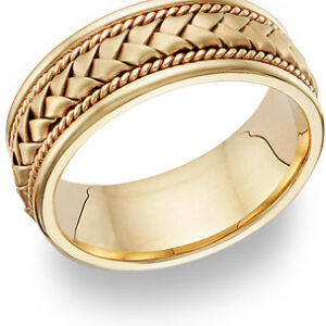 18K Gold Braided Wedding Band