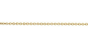 18K Gold Cable Chain Necklace (1mm)