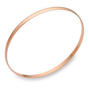 3mm 14K Rose Gold Bangle Bracelet