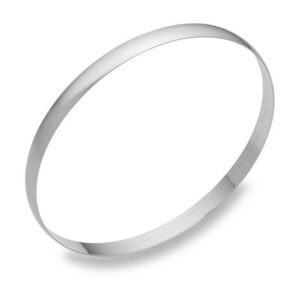 5mm 14K White Gold Bangle Bracelet