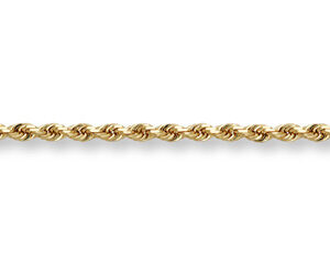 5mm Rope Bracelet, 14K Solid Gold