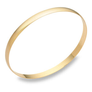 6mm 14k gold bangle bracelet