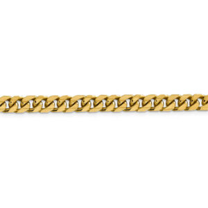 6mm Miami Cuban Link Bracelet, 14K Solid Gold