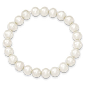 8-8.5mm Freshwater Cultured Pearl Stretch Bracelet