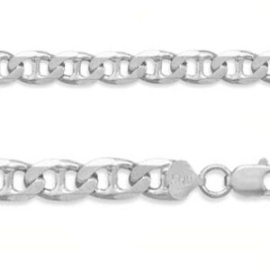 9mm Sterling Silver Mariner Link Bracelet