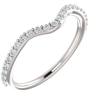 Accompanying Diamond Bridal Band for Heart-Shaped Ring