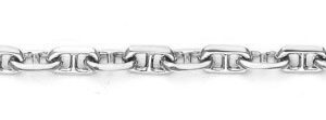 Anchor Chain Bracelet in 14K White Gold, 5mm