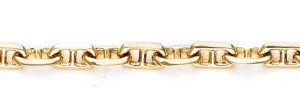 Anchor Chain Bracelet in 14K Yellow Gold