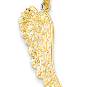 Angel Wing Pendant, 14K Gold