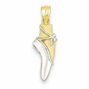 Ballet Shoe Pendant in 14K Gold