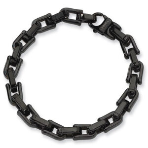 Black Stainless Steel Link Bracelet