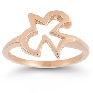 Christian Dove Ring in 14K Rose Gold