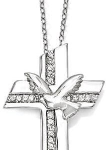 Confirmation Blessings Sterling Silver Cross Necklace