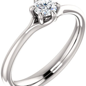 Designer 6-Prong 1/4 Carat Diamond Solitaire Ring