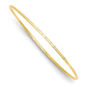 Diamond-Cut Slip-On Bangle Bracelet in 14K Gold