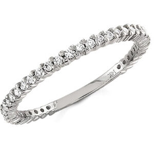 Diamond Eternity Band, 0.30 Carats, 14K White Gold