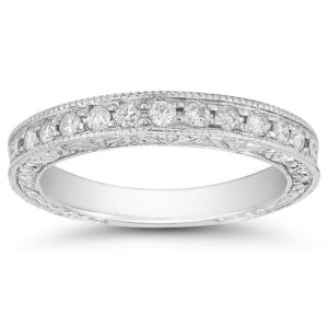 Floret Diamond Wedding Band