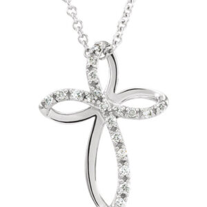 For God So Loved the World Diamond Cross Necklace