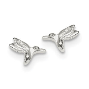 Hummingbird Stud Earrings, Sterling Silver