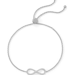 Infinity Friendship Bolo Bracelet, Sterling Silver