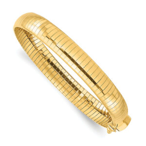 Italian 14K Gold 8mm Omega Bracelet