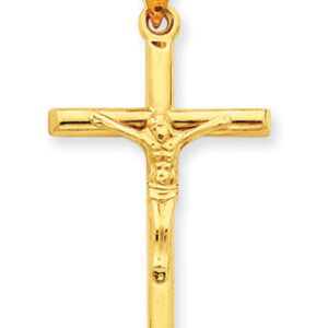 Large 14K Gold Crucifix Pendant