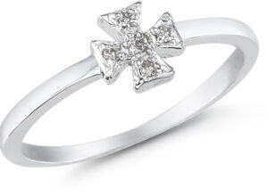 Maltese Cross Diamond Ring