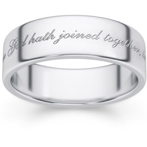 Mark 10:9 "What God Hath Joined Together" Ring in Sterling Silver