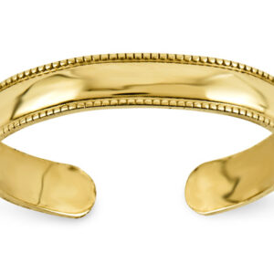 Milgrain 14K Gold Toe Ring