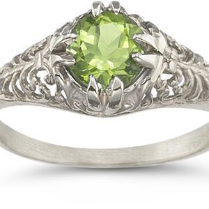 Mythical Peridot Ring in .925 Sterling Silver